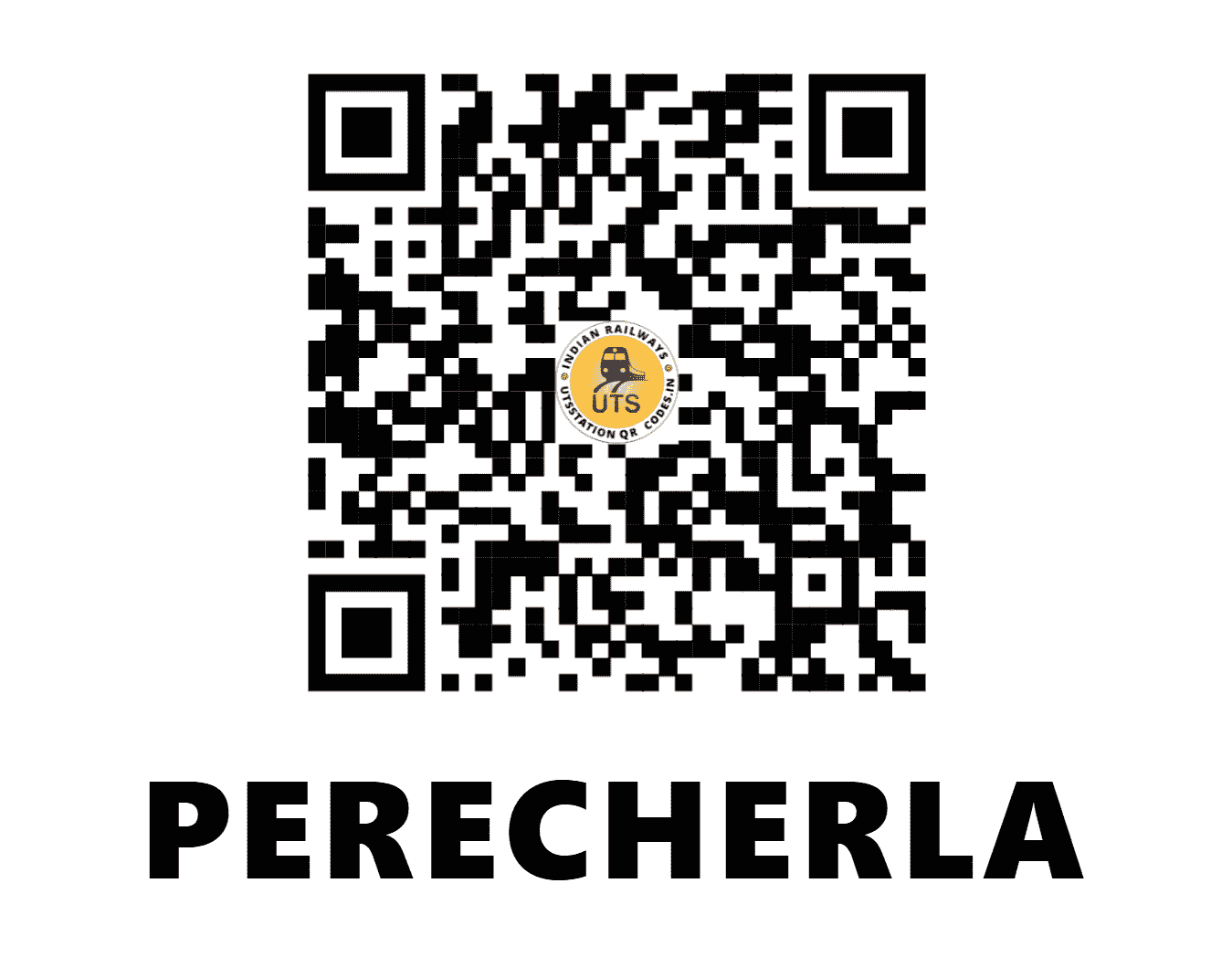 UTS QR Code for PERECHERLA - PRCA - SC (ANDHRA PRADESH)